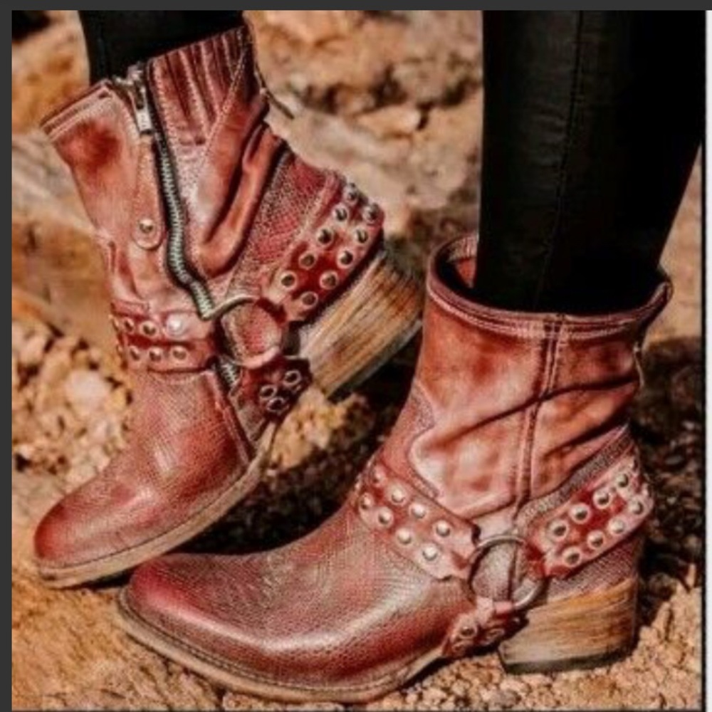 Freebird by Steven Ramone fuschia/pink multi color Ankle Boots